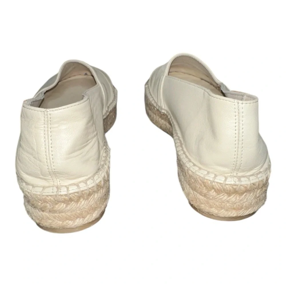 Mint&Rose Women's Cream cap toe Espadrilles shoes size 38EU